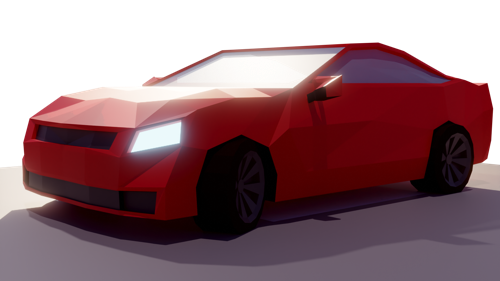 Low Poly Car preview image
